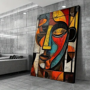 1 abstract African art frameless canvas print