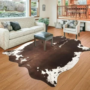 American style Animal Print Rug faux fur cowhide rug